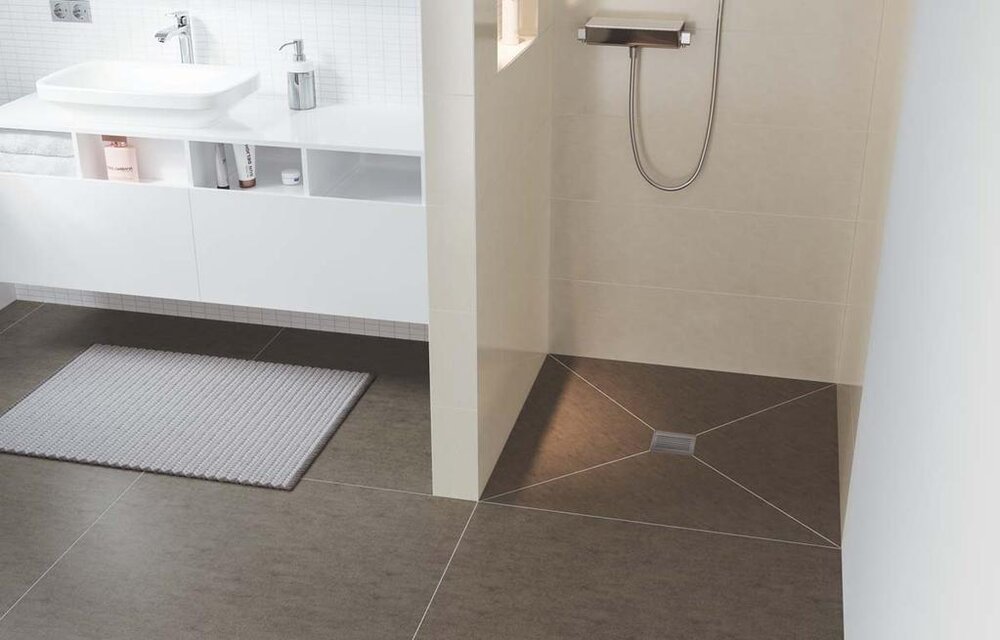 Using Big Tiles On Your Shower Pan, Tile Shower Floor Drain Assembly