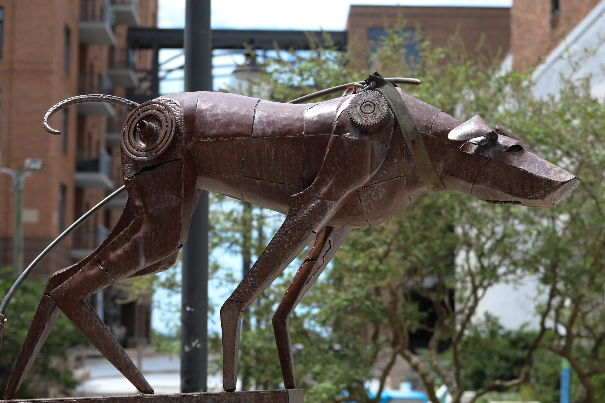 "Straining to Be" by Paul Hill,  Street Art , Wilmington, NC