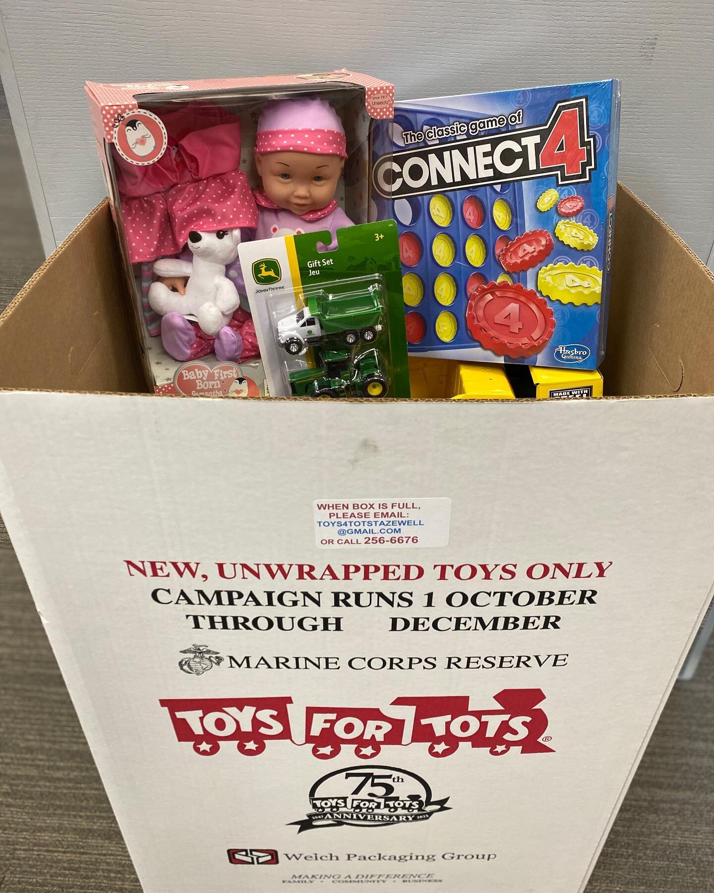 We&rsquo;re collecting for toys for tots! Drop off a new unwrapped gift by December 20! #mplgivesback