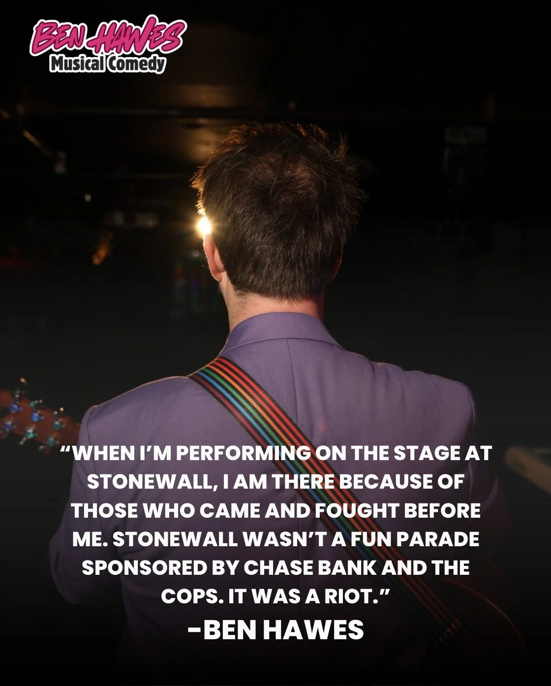 Today is the 56th anniversary of the Stonewall Riots in 1969. A reminder: Stonewall was not a parade sponsored by JP Morgan Chase and the NYPD.

It was a riot.

I play music and funny songs at @thestonewallinn and I consider myself to be a friend of 