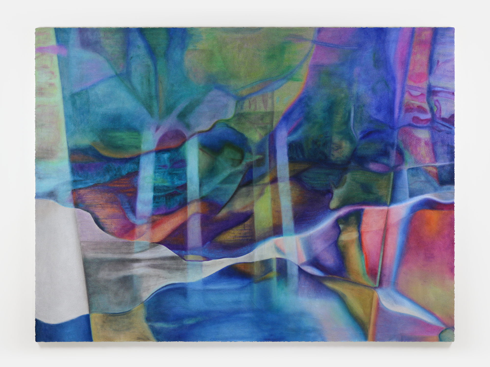 Within What Was Given. Oil and pumice on canvas. 72 X 96 in.