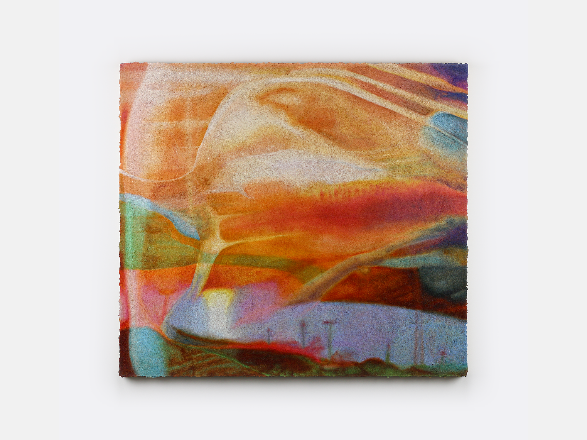 Radiance Remains. Oil and pumice on canvas. 36 x 40 in.