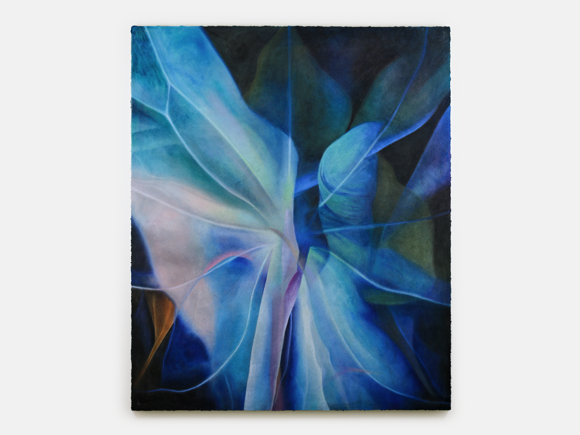 Pulsing With The Living Light. Oil and pumice on canvas. 60 X 72 in.