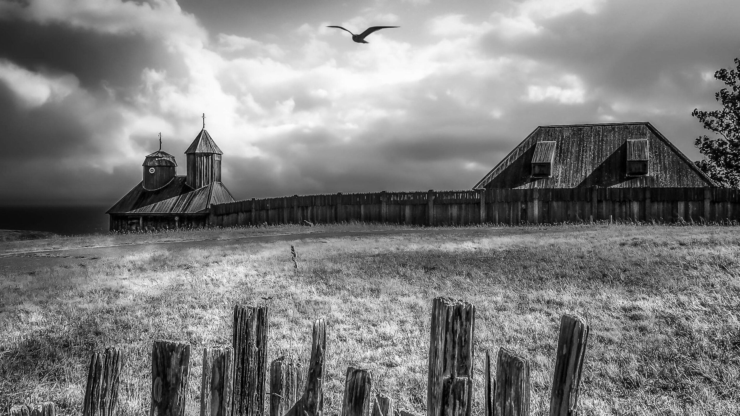 Fort Ross on the Northern California coast.