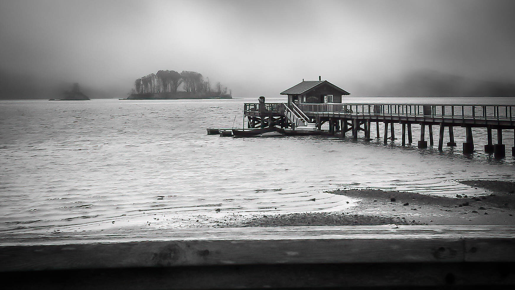 Nick's Cove pier and boat launch, Marshall, California.