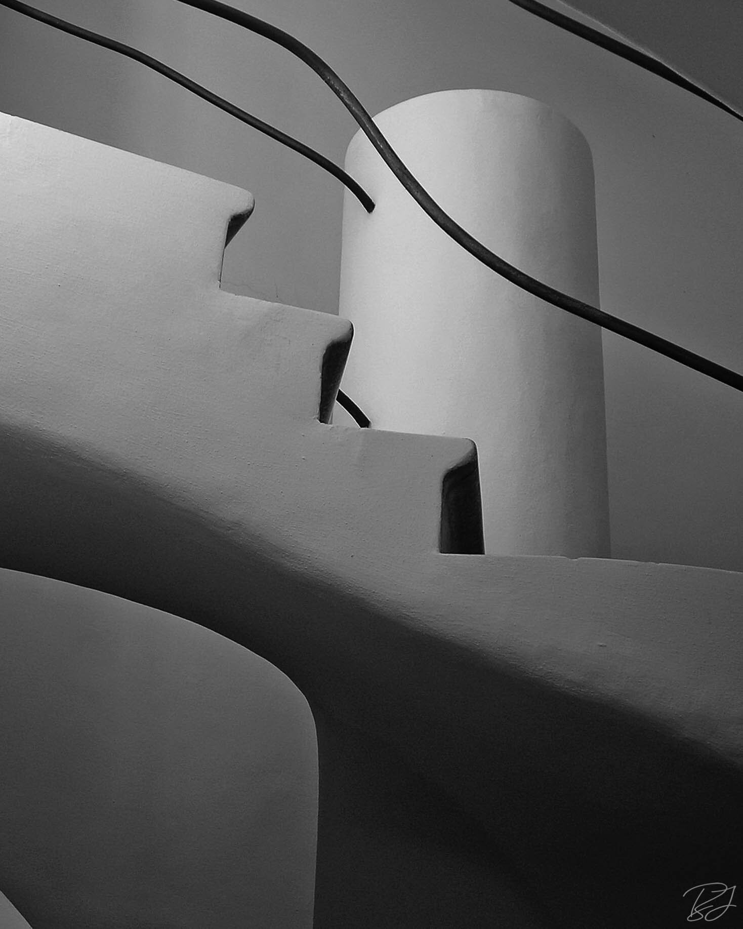 Interior stairs of Antoni Gaudì designed Casa Batlló, Barcelona, Spain.