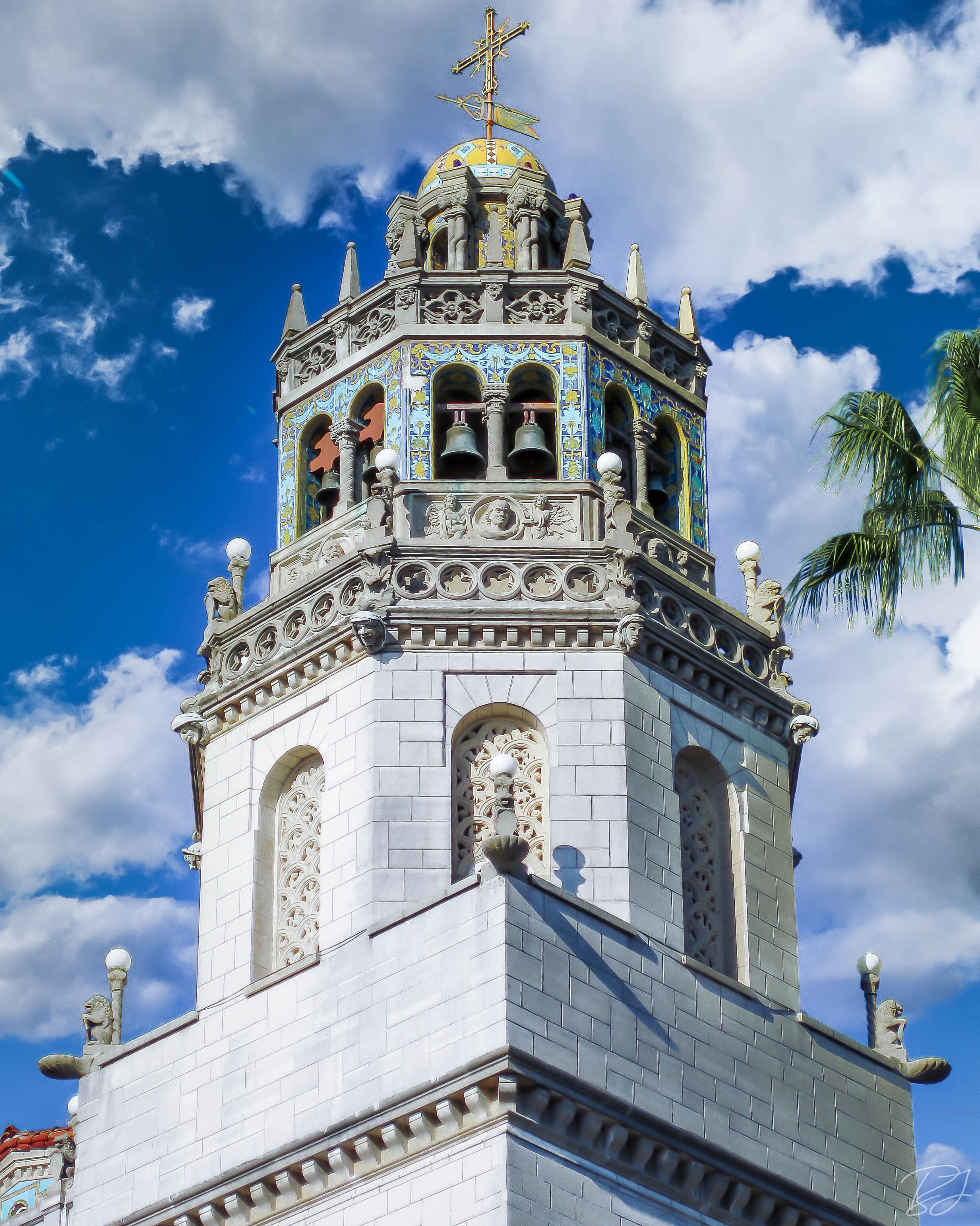 Hearst Castle spire, San Simeon, California.