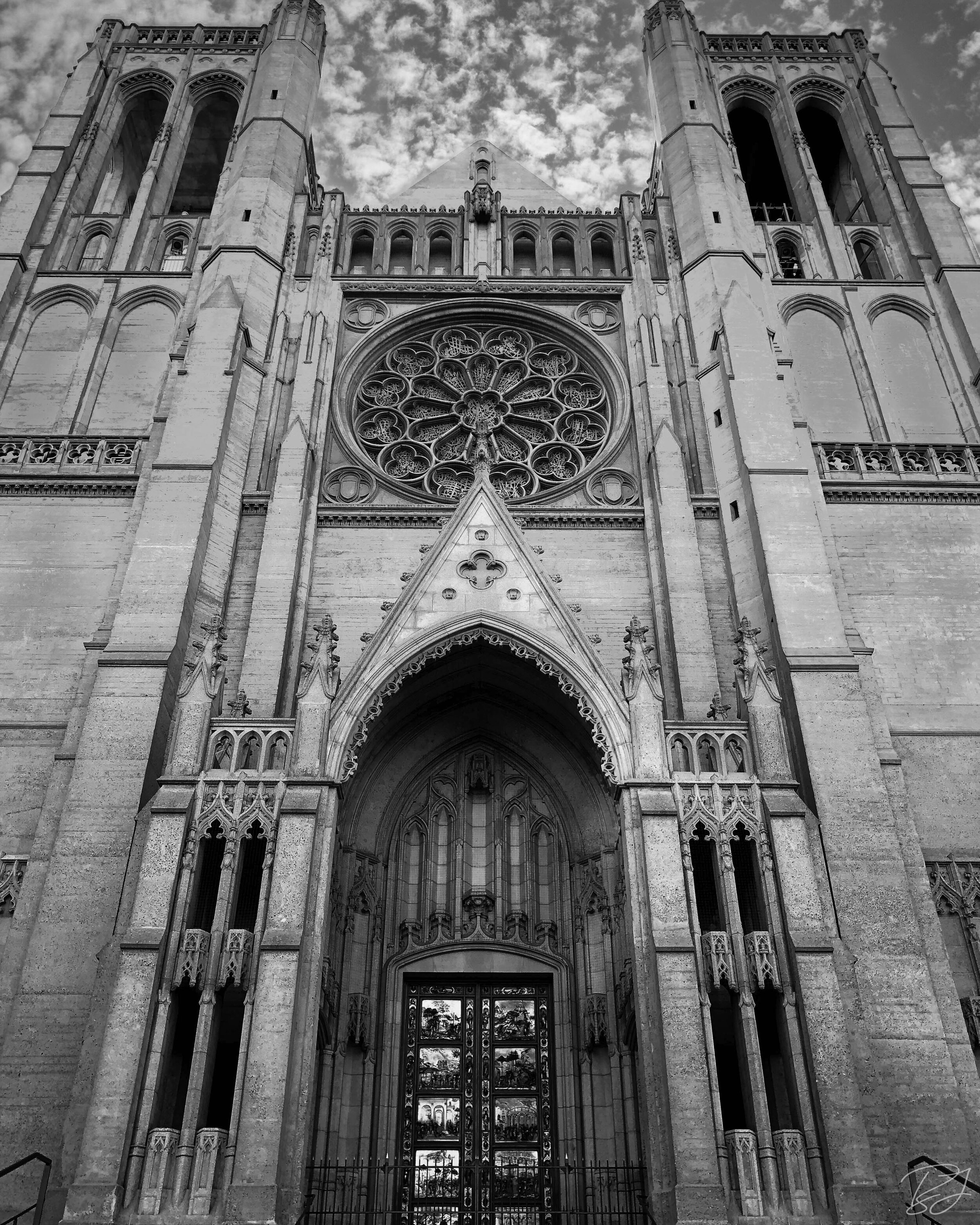 Episcopalian Grace Cathedral on Nob Hill, San Francisco, California.
