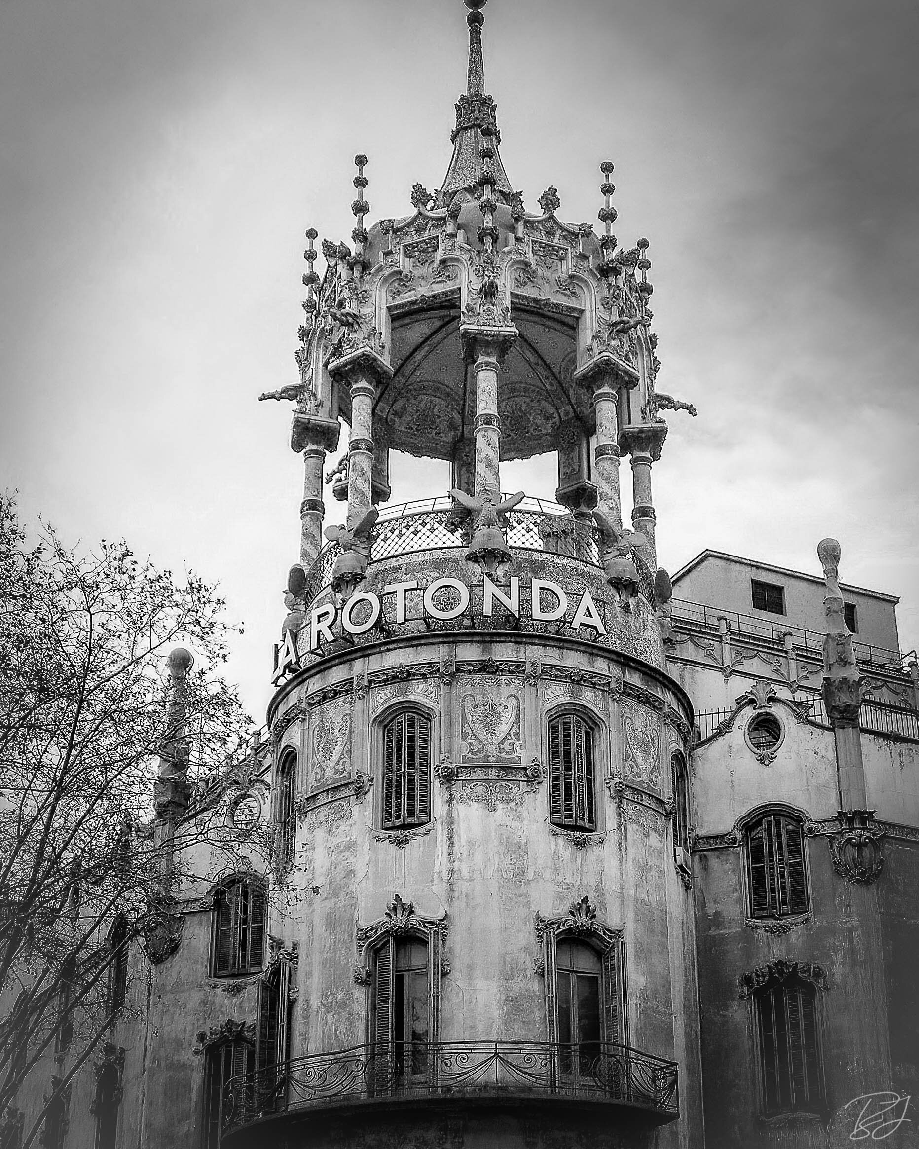 The neoclassical Torre Andreu (La Rotunda) building, Barcelona, Spain.