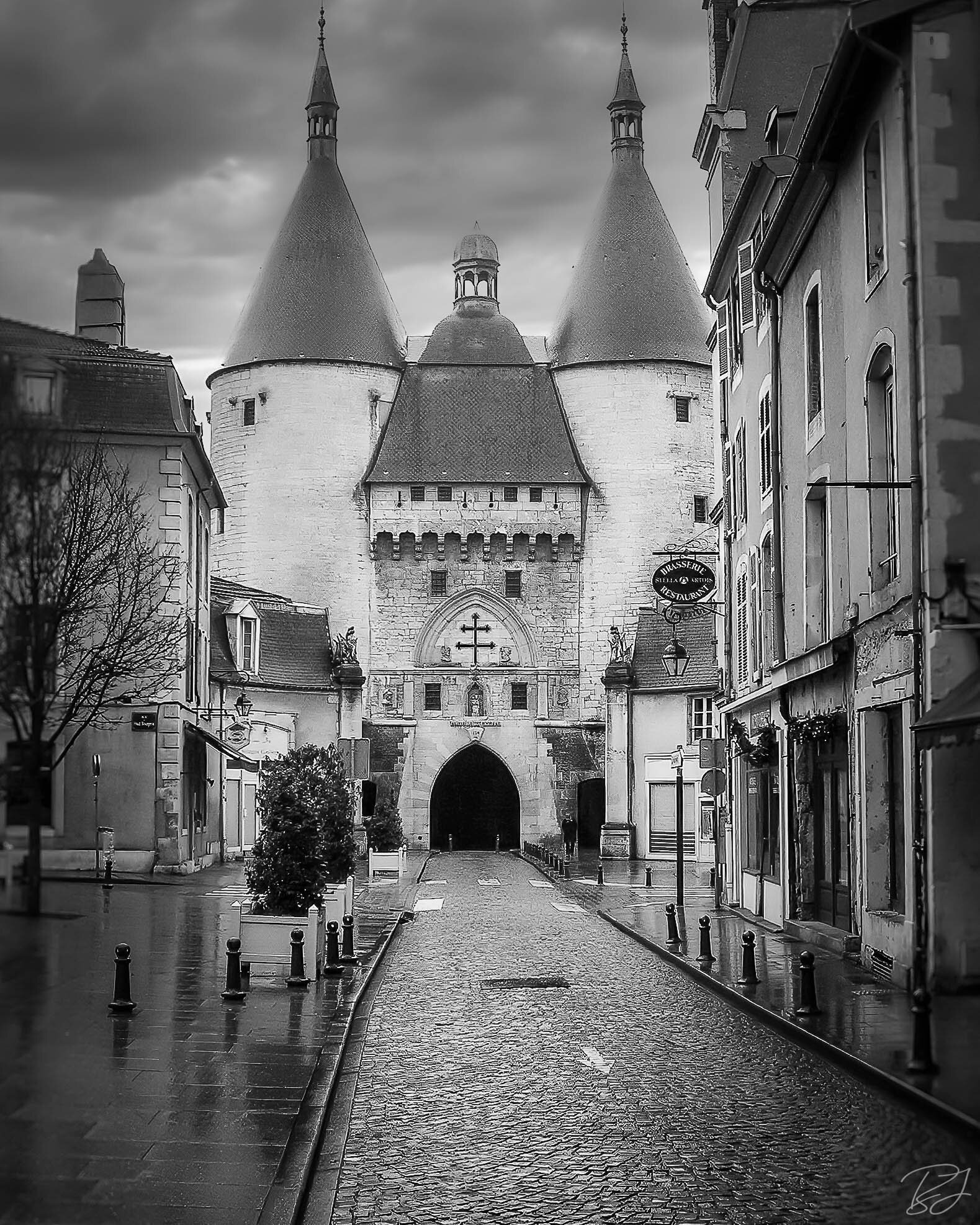 The 14th Century Craffe Gate and Towers, Nancy, France.