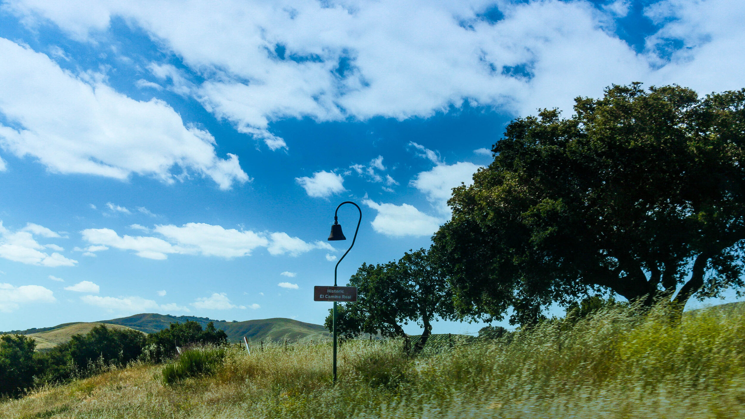 El Camino Royal or "King's Highway" sign, California.