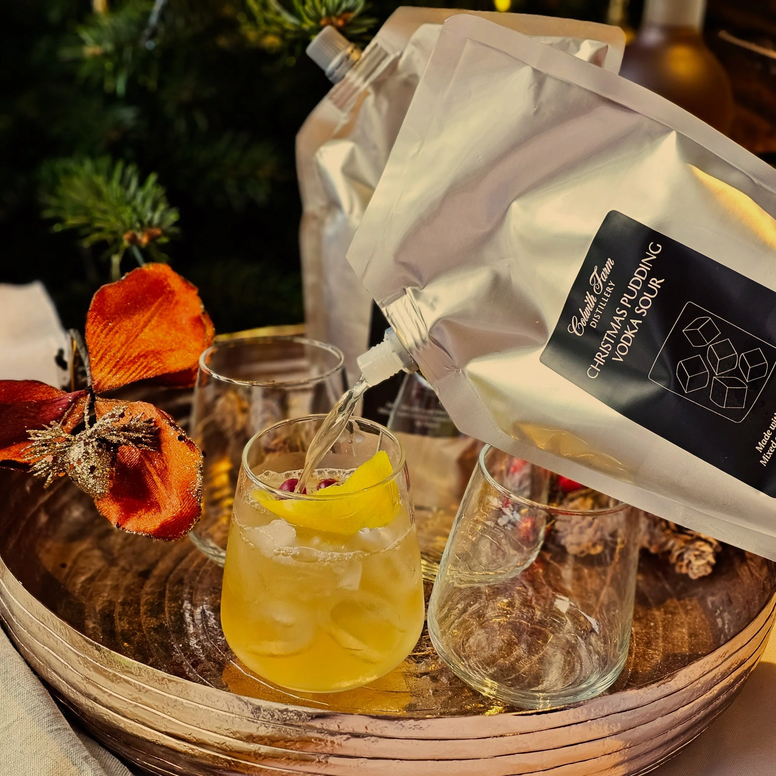 Christmas Cocktail Party Pouches