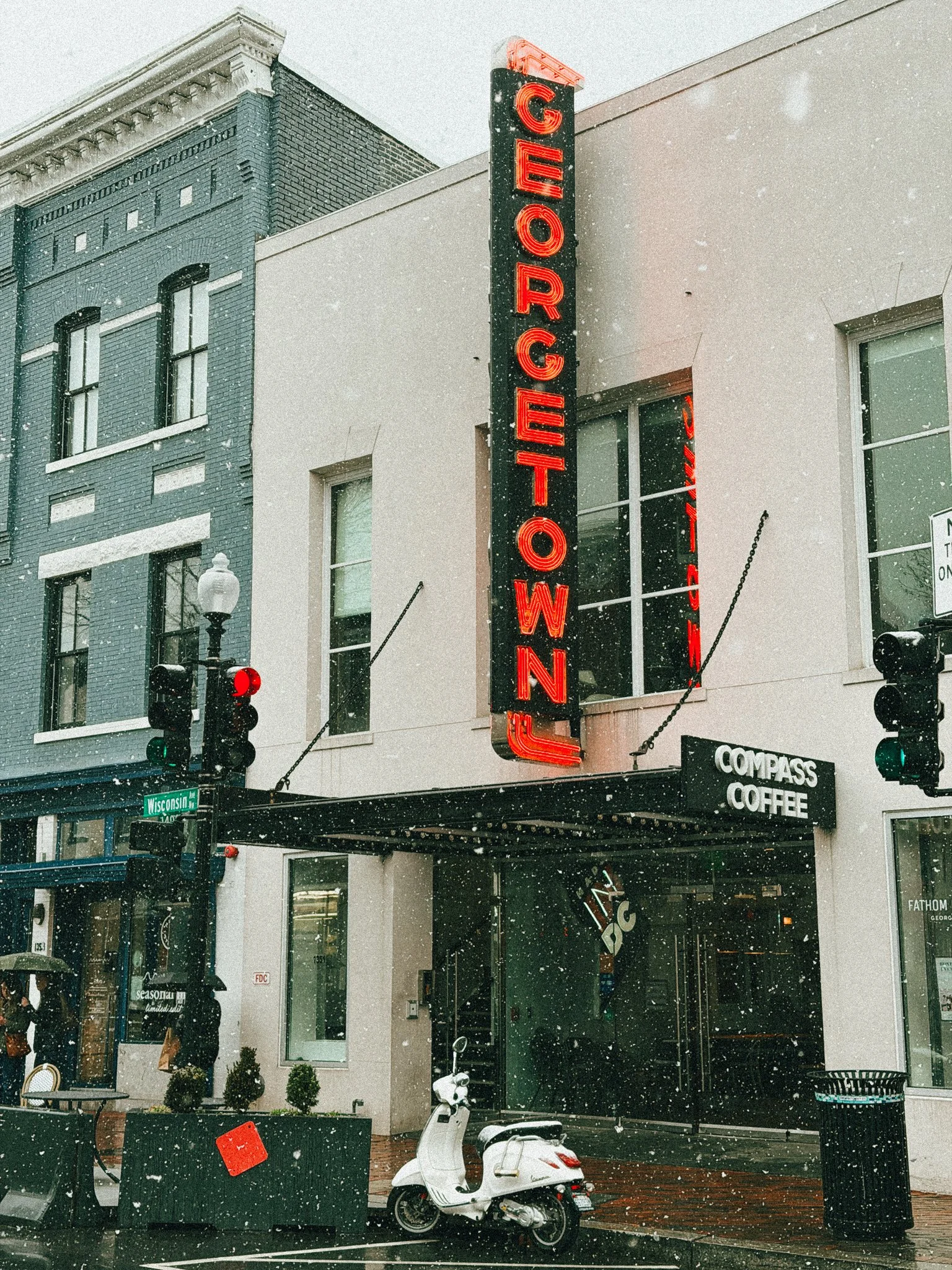 A snowy March afternoon