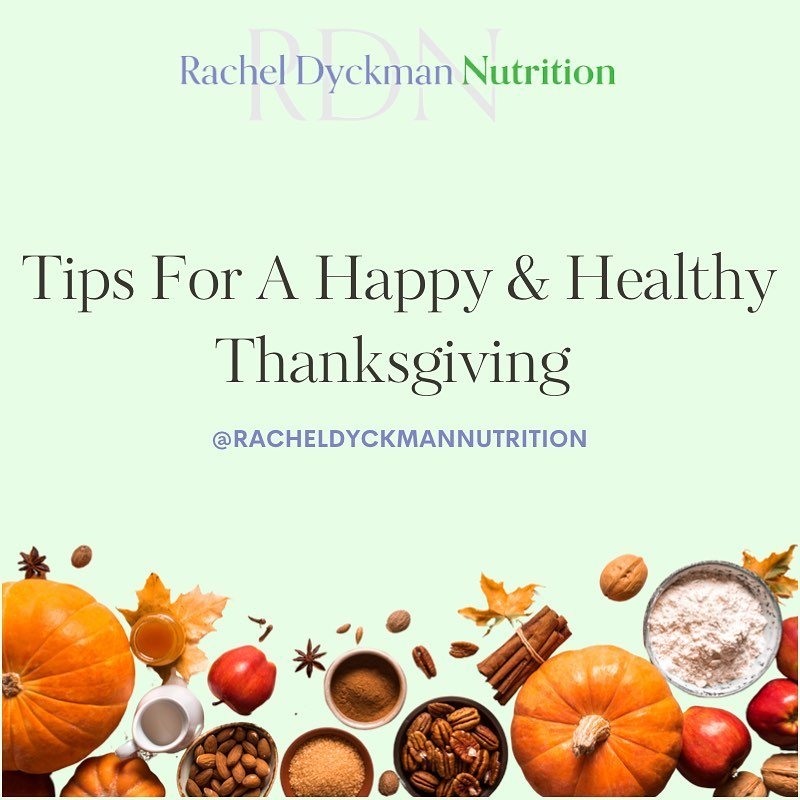 Sharing a few of my general top tips that I&rsquo;ve been talking about with many of my clients this week, on how to navigate Thanksgiving in a way that is both enjoyable and makes you feel your best! 🦃 🌽🍠🥧 🍂 

Swipe through ➡️ some may surprise