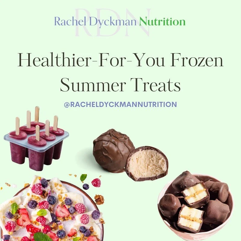 Happy Friday! Sharing some healthier-for-you homemade frozen sweet treats to cool off with this weekend! While many of them use Greek yogurt or kefir, you can also use your favorite dairy-free yogurt as a substitution if needed 🍦 

Let me know which
