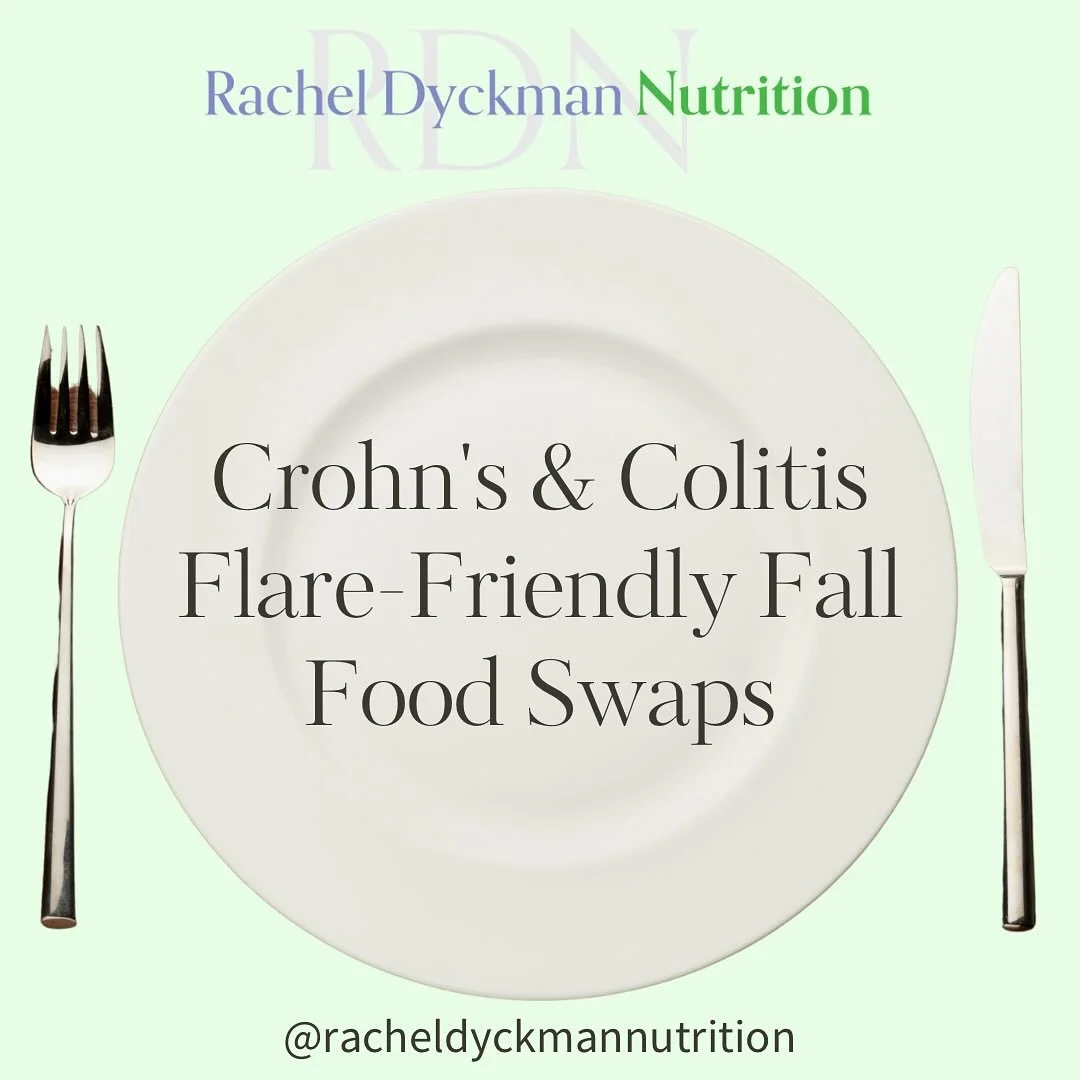 For those with Crohn&rsquo;s &amp; UC, some classic fall favorites can feel a bit harsh on the gut. Here are a few swaps that keep those seasonal flavors - just in gentler, easier-to-digest forms 🍂 

1. Whole apples 🍎&mdash;&gt; unsweetened applesa