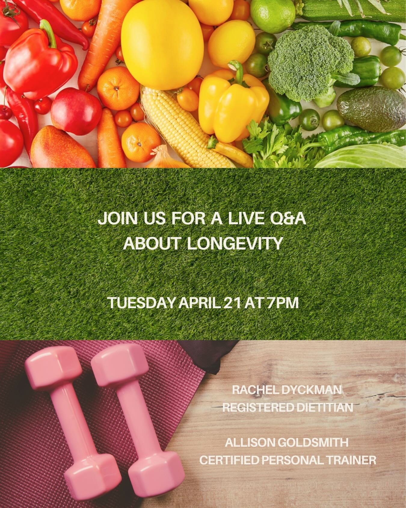 Longevity isn&rsquo;t about extreme diets or perfect routines, it&rsquo;s about the habits you come back to every day. 

Join me and certified personal trainer @allisongfit for a live conversation on what the Blue Zones actually teach us about living