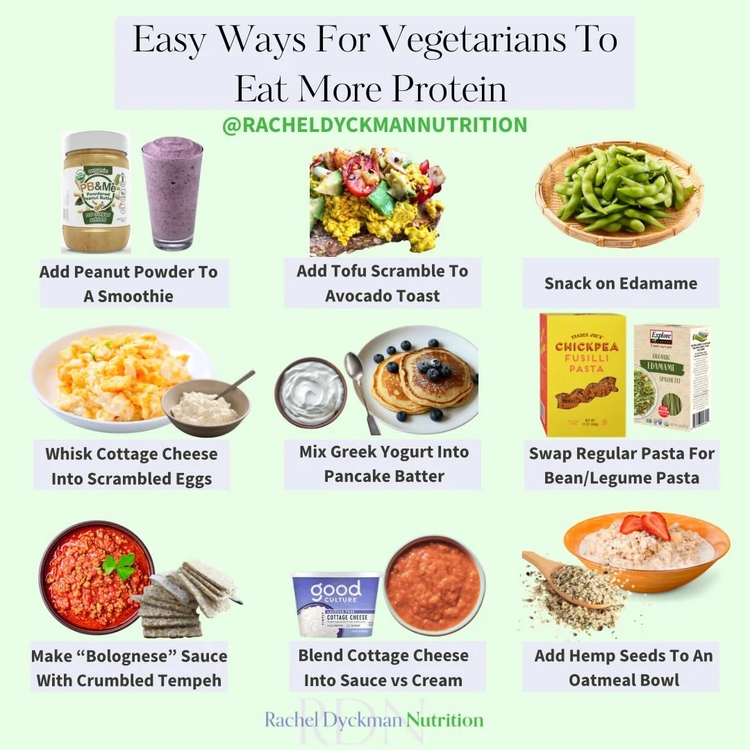 Whether you&rsquo;re fully vegetarian or just looking for easy ways to boost your protein intake, here are a few of my favorite ways to increase protein content of meals without doing a complete overhaul of your diet, or relying on supplements. 

Whi