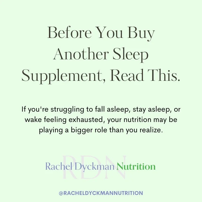 Sleep is something that comes up frequently in my client sessions. 

If you&rsquo;re struggling with sleep, the solution may not actually be another supplement, sleep aid, or bedtime routine. 

Sometimes the best sleep strategies are actually found a