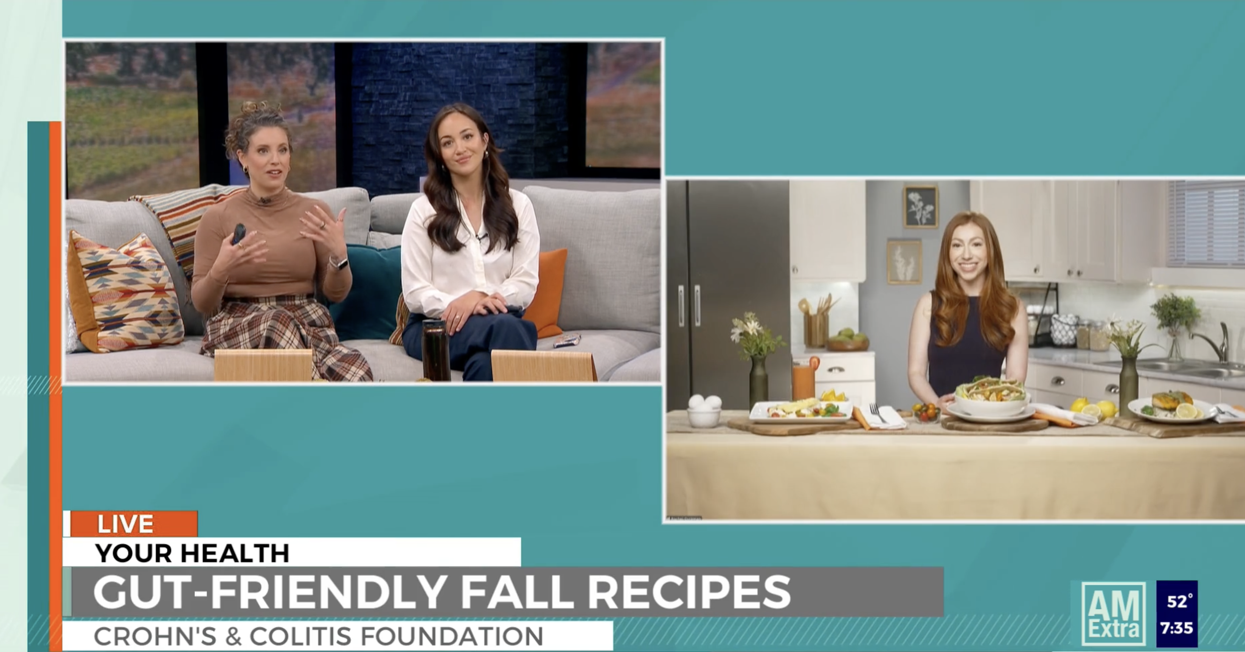 Tips to Maintain Gut Health Through Fall Cooking | KOIN | Gut Friendly Recipes Satellite Media Tour for the Crohn's & Colitis Foundation