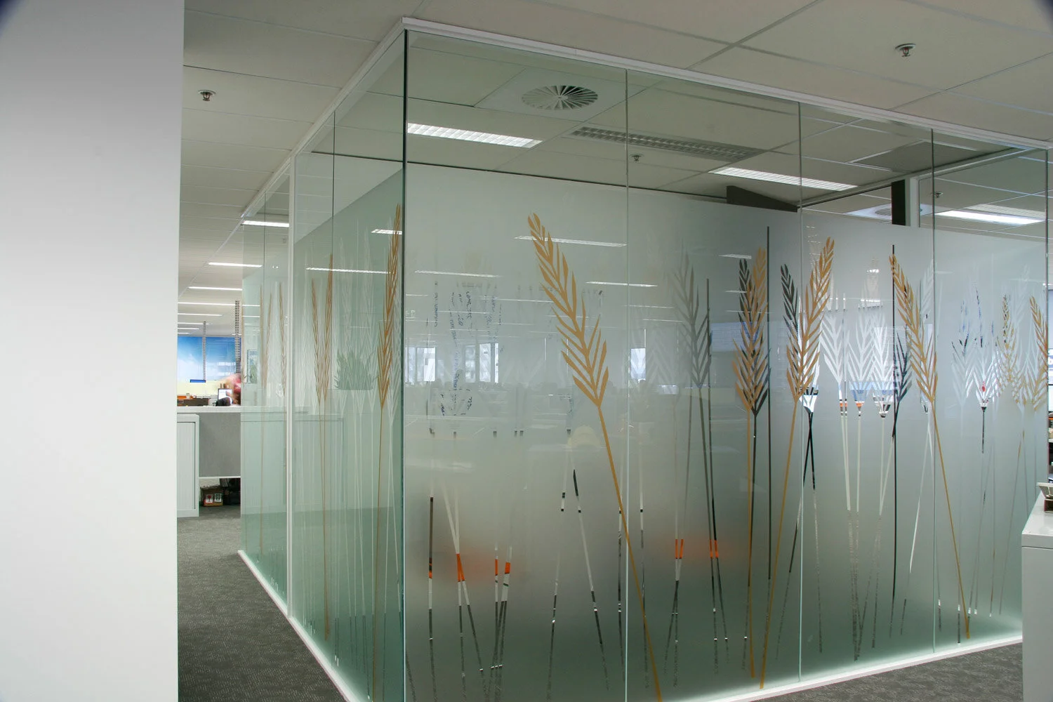 Precision Cut and Digital Printed on Frost Film 