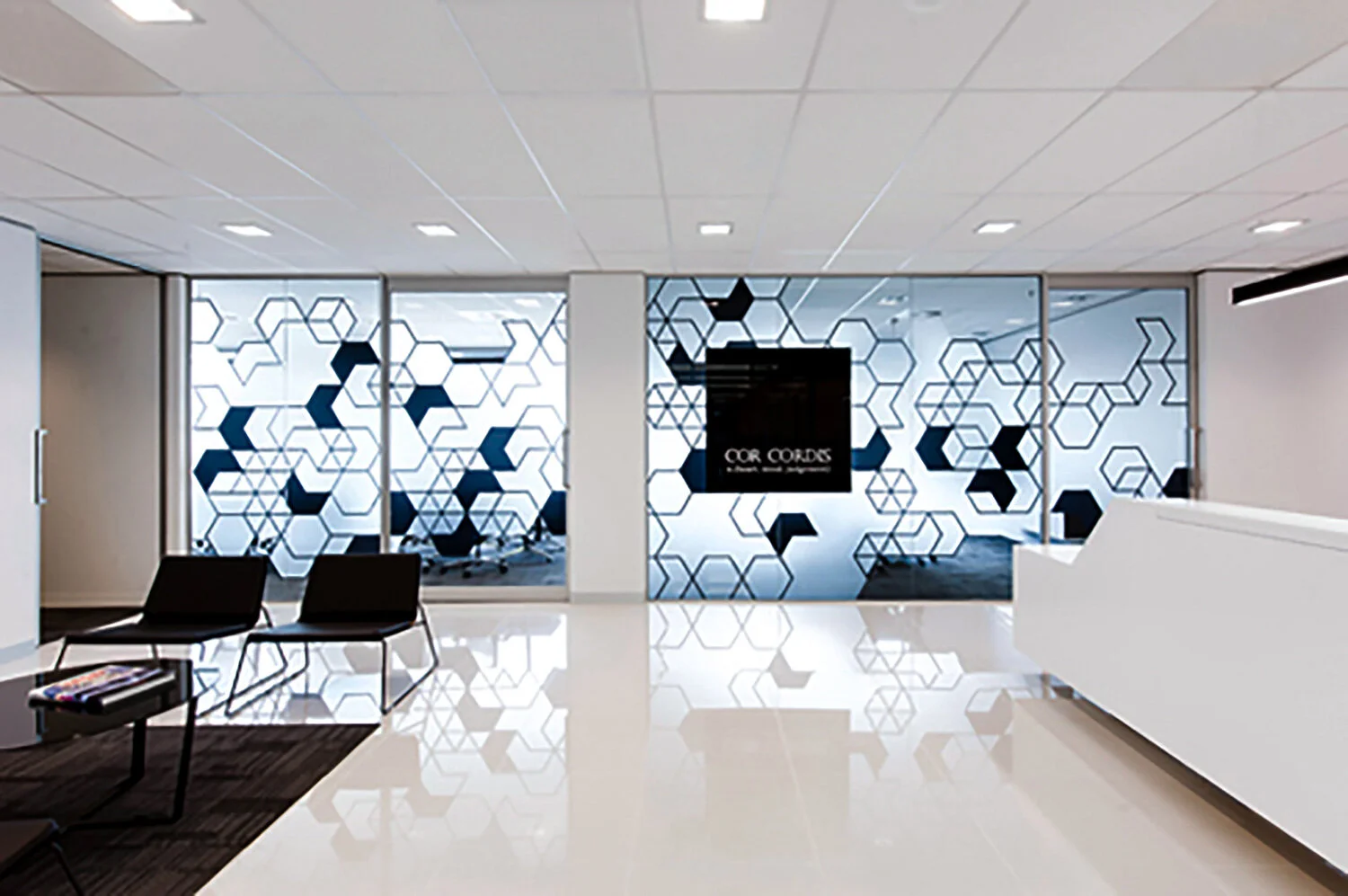 Frost Film with Precision Cut and Digital Print Design 