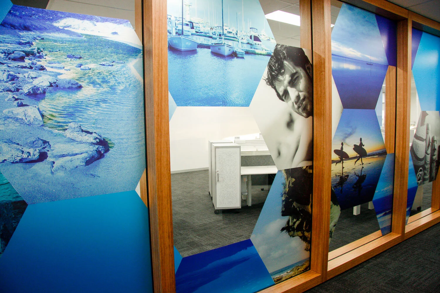 Frost Film with Precision Cut and Digital Print Design 