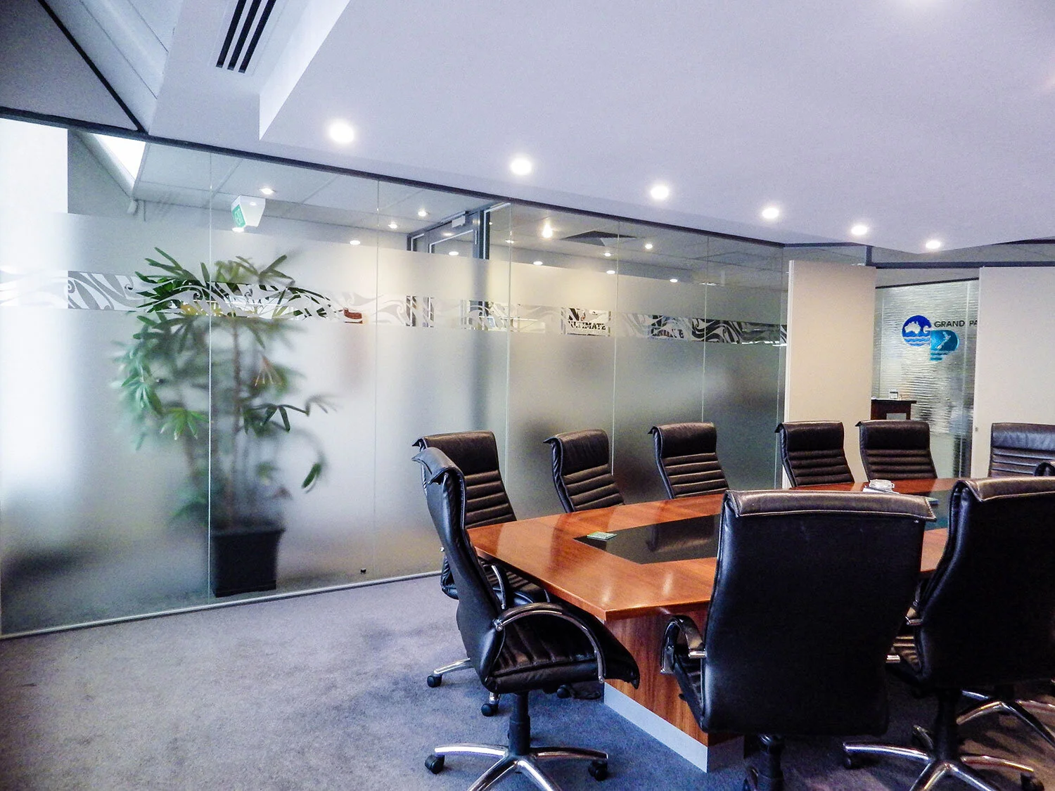 Frosted Film with Precision Cut Design 