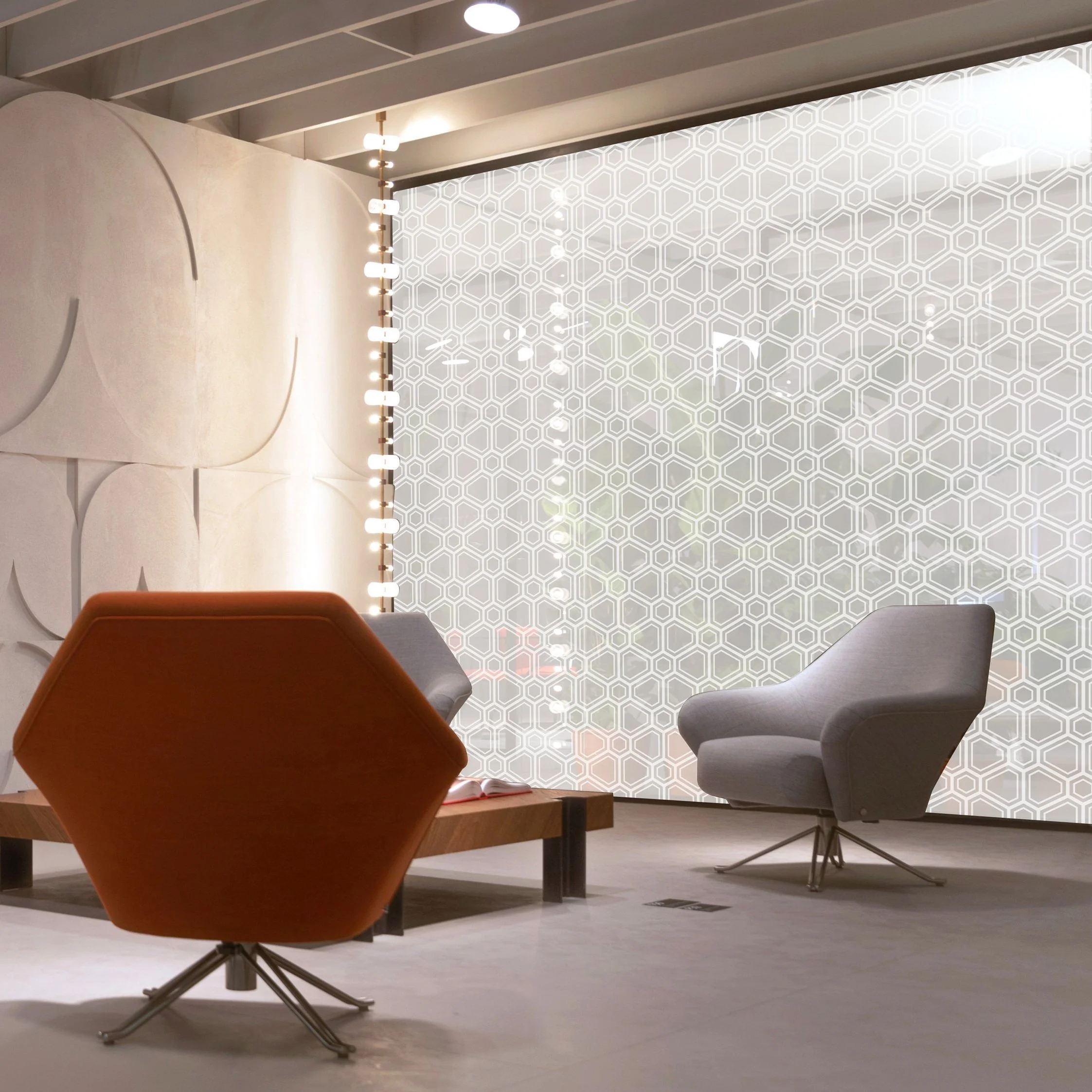  White printed onto frost window film