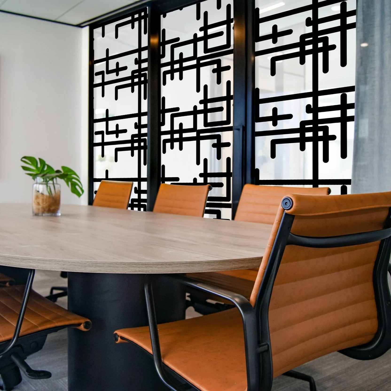 black printed onto optically clear window film 