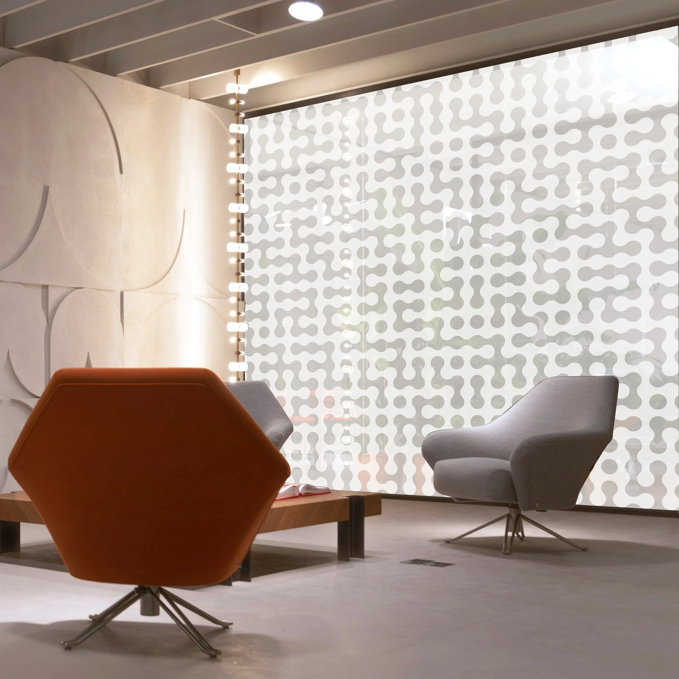 Barcode: White printed onto frost window film