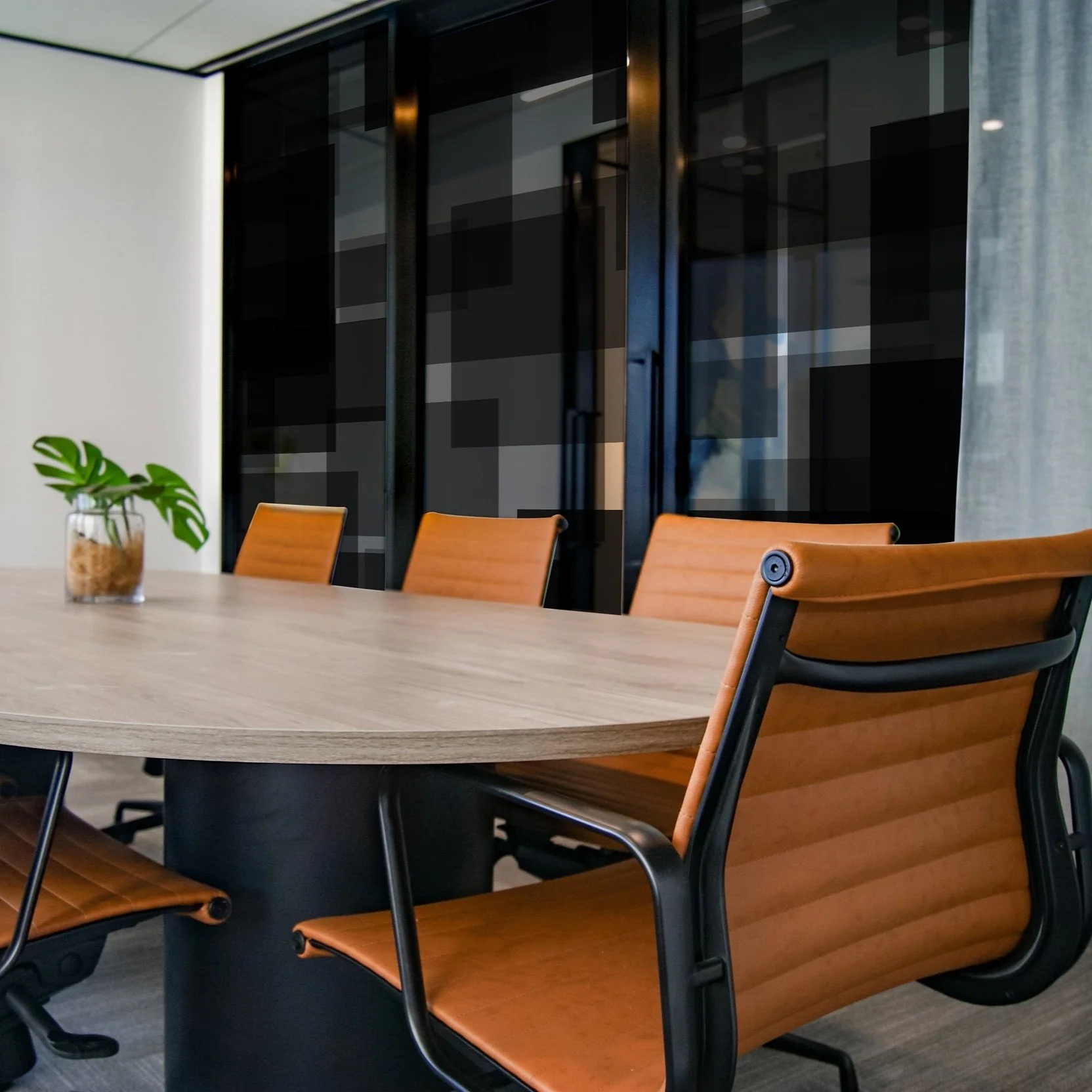 black printed onto optically clear window film 