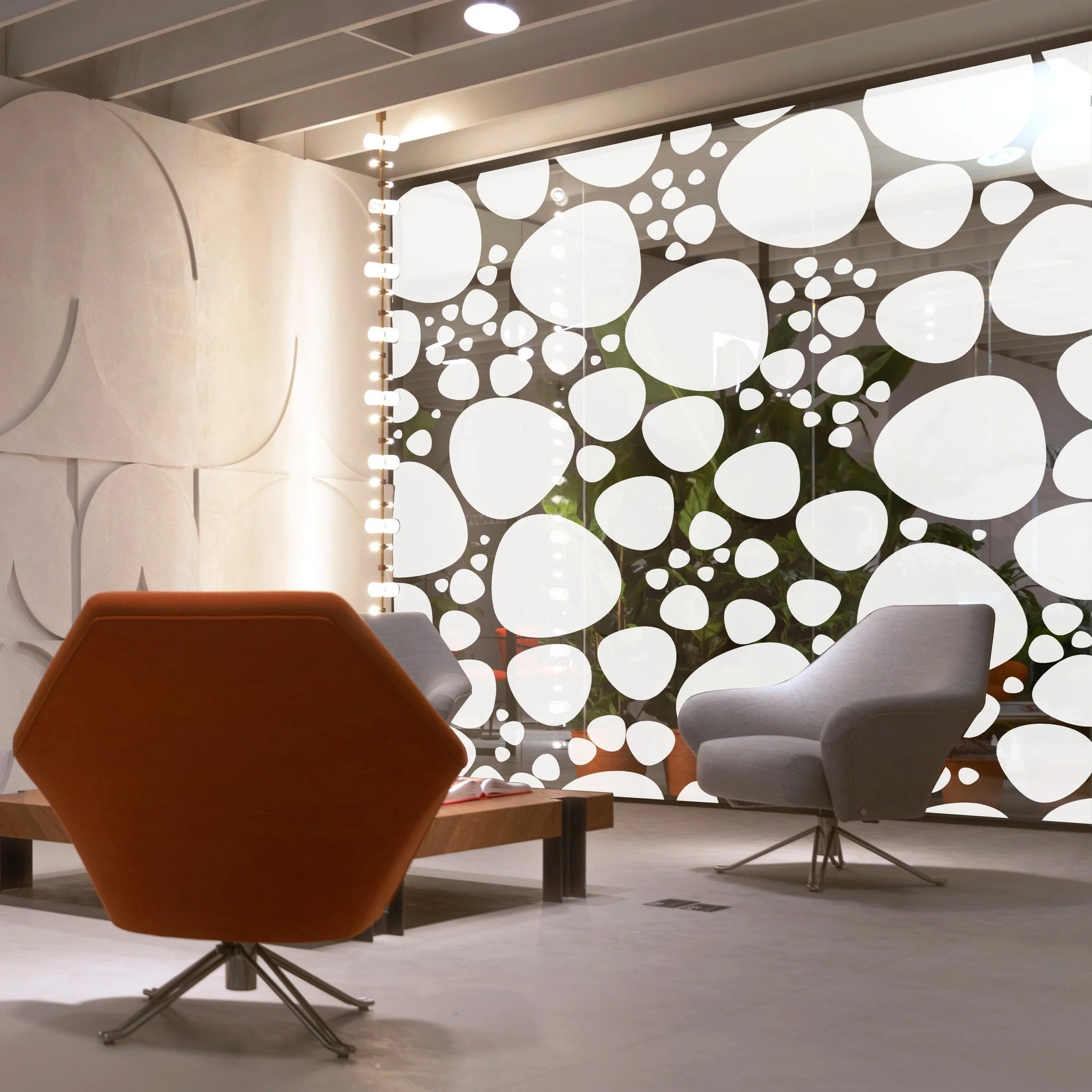  White printed onto frost window film