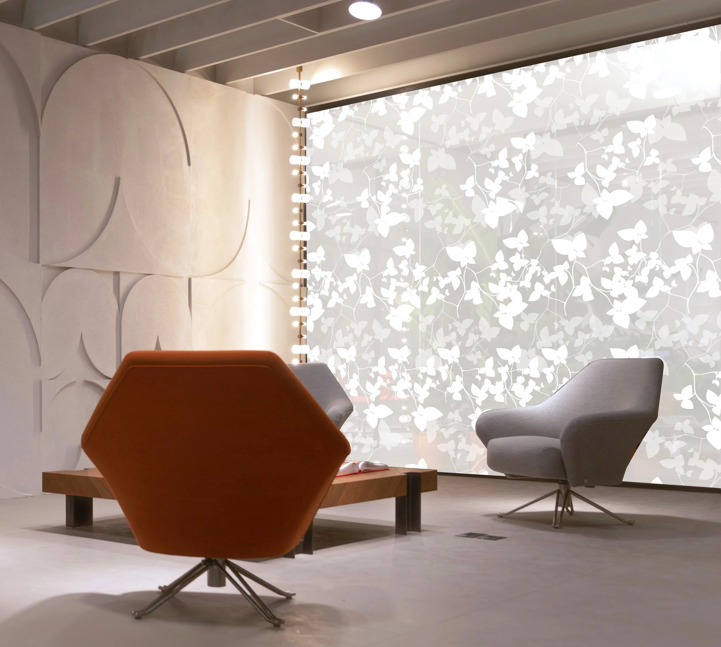  White printed onto frost window film