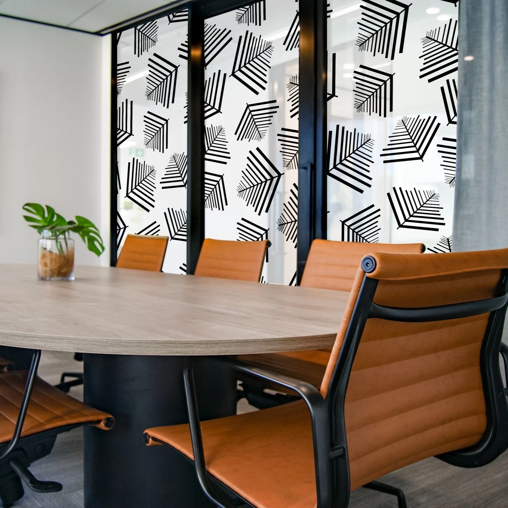 black printed onto optically clear window film 