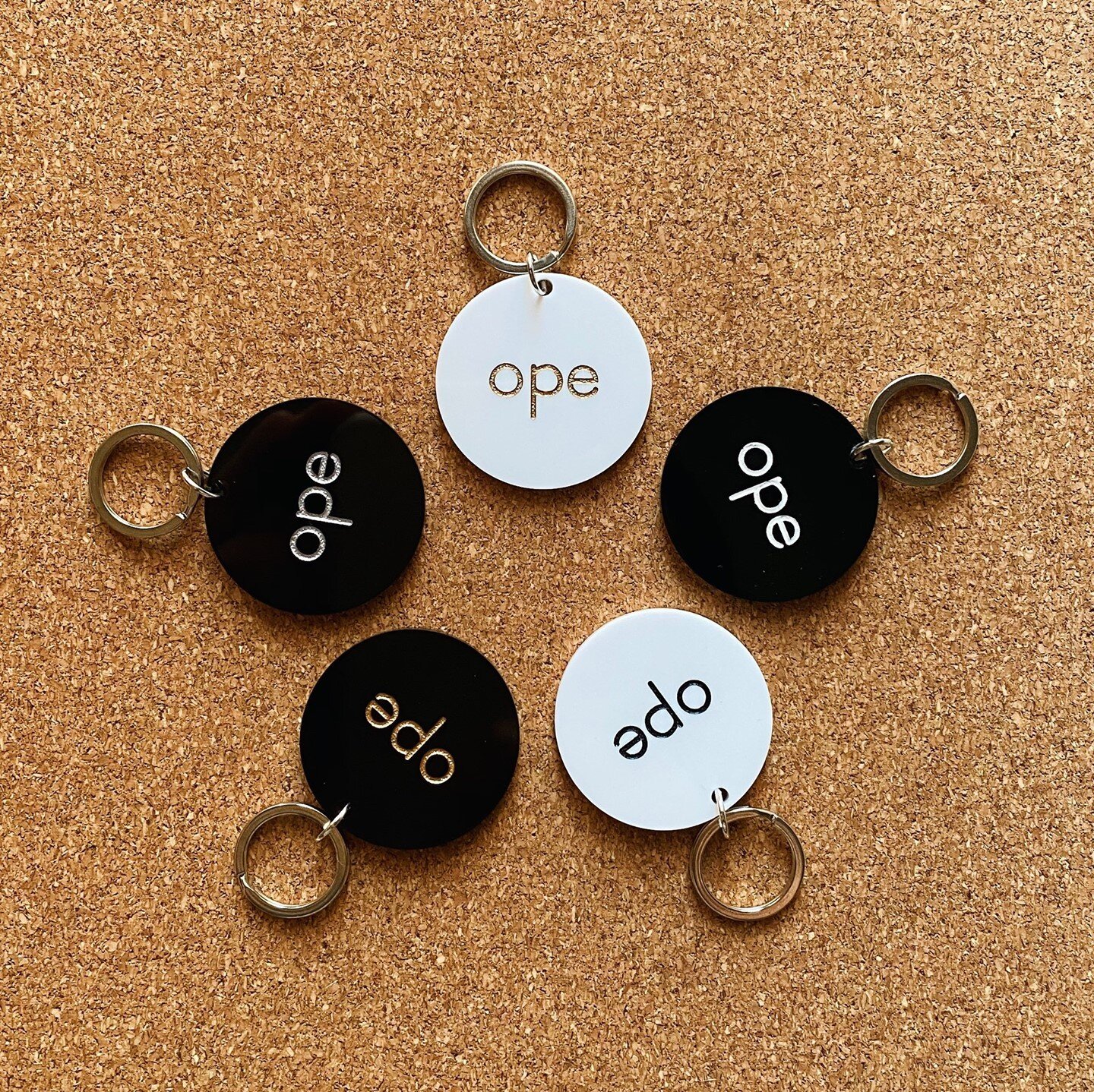 Nothing says midwest like &quot;ope&quot;, just gonna sneak these laser cut hand painted keychains, made in mke, right past ya. Such a perfect lil gift from @dustypetes for all your midwest pals.