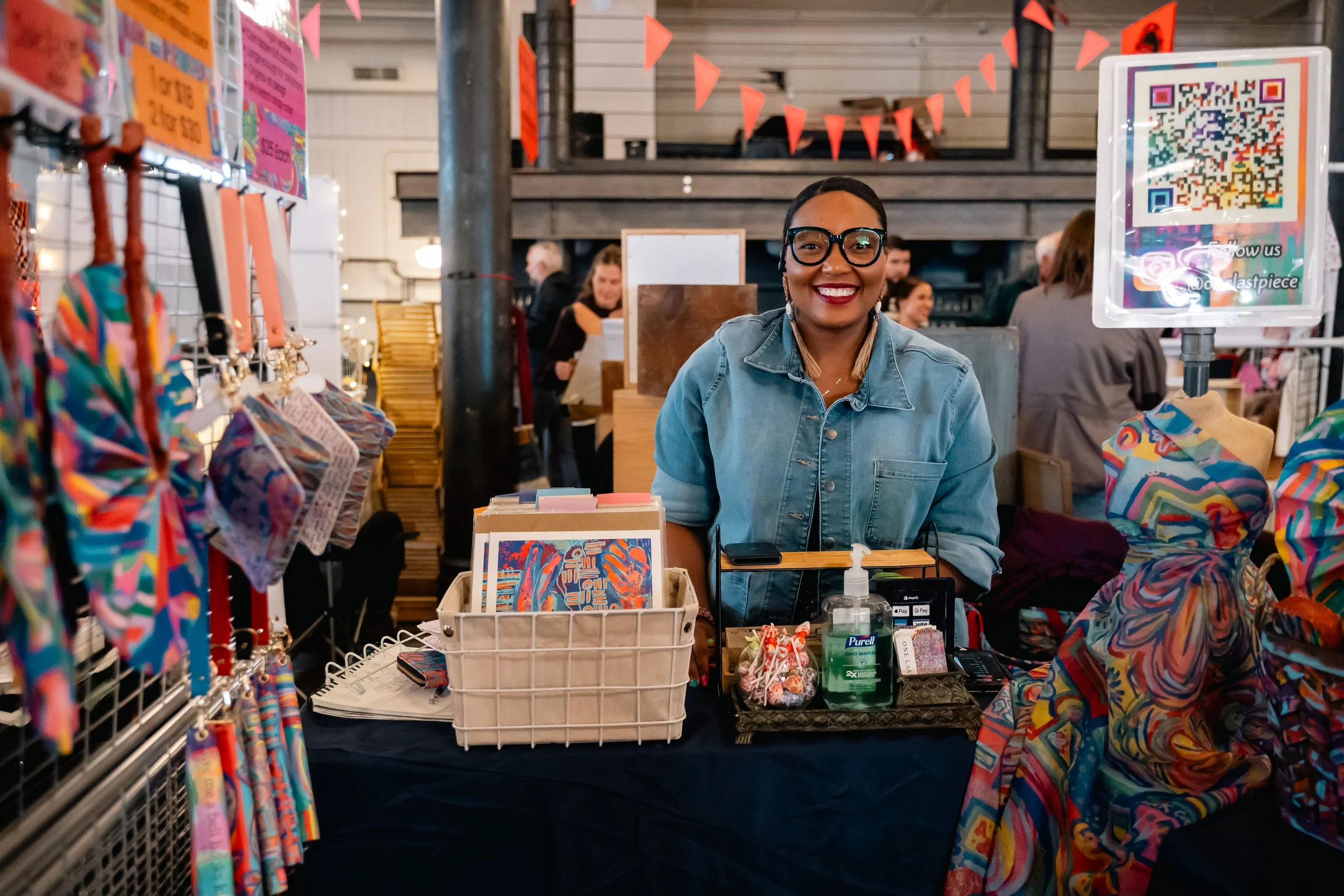 You'll find both emerging and established vendors when you come shop.  