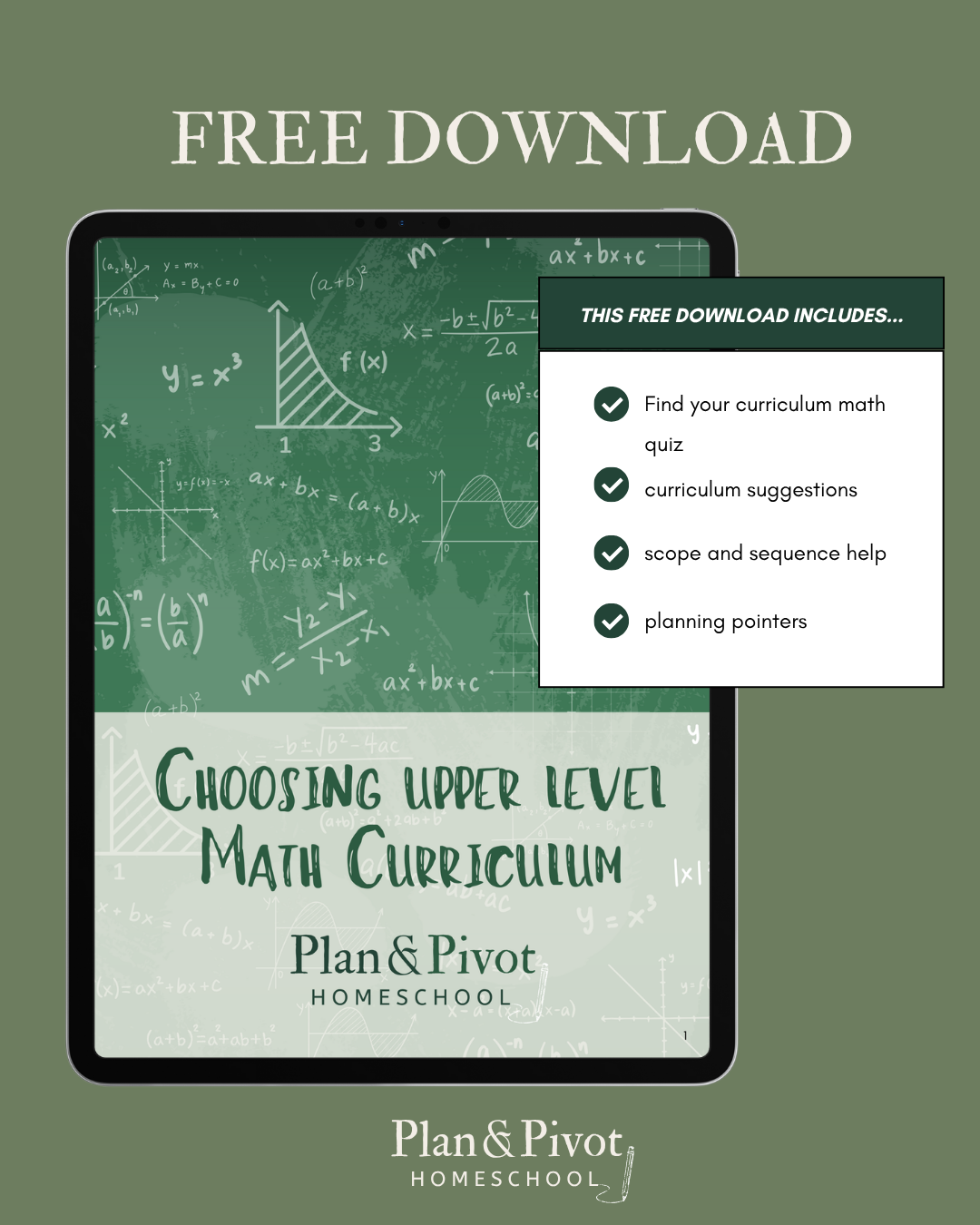 homeschool math guide free