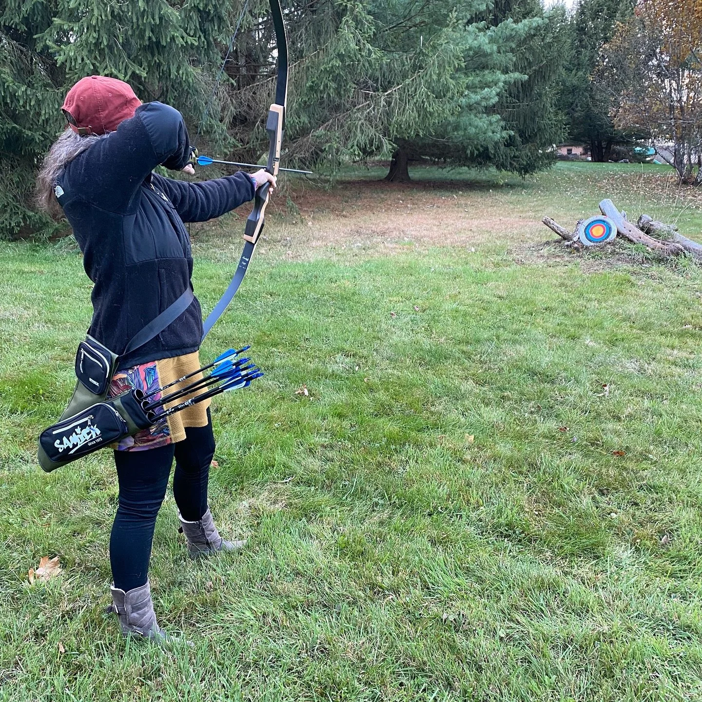 It just makes you feel so powerful! I&rsquo;m excited to see how often we get out to enjoy another new hobby 🏹and if I will ever get to try it mounted!!! 🐴There sure are an endless variety of ways to enjoy time outside! 

#newadventures #newadventu