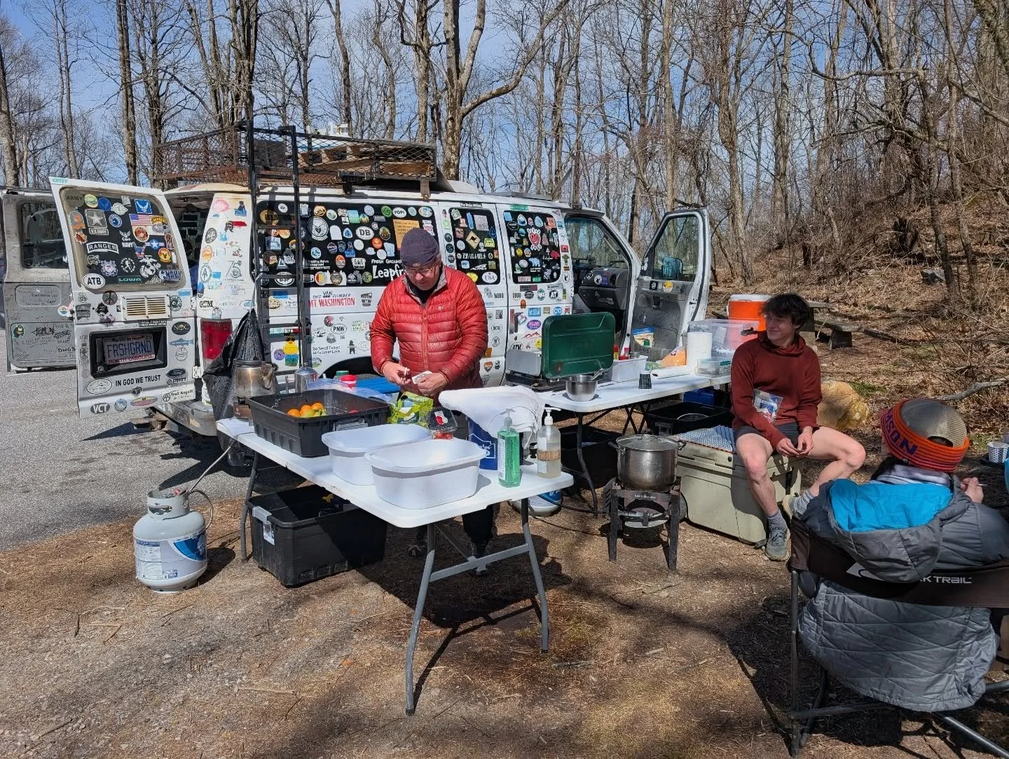 So many people spend their time and resources to help AT hikers. We are so grateful to the many trail angels and hostels along the trail offering support! Thank you Green Dragon Hostel, Above the Clouds Hostel, Fresh Ground and the handful of trail a