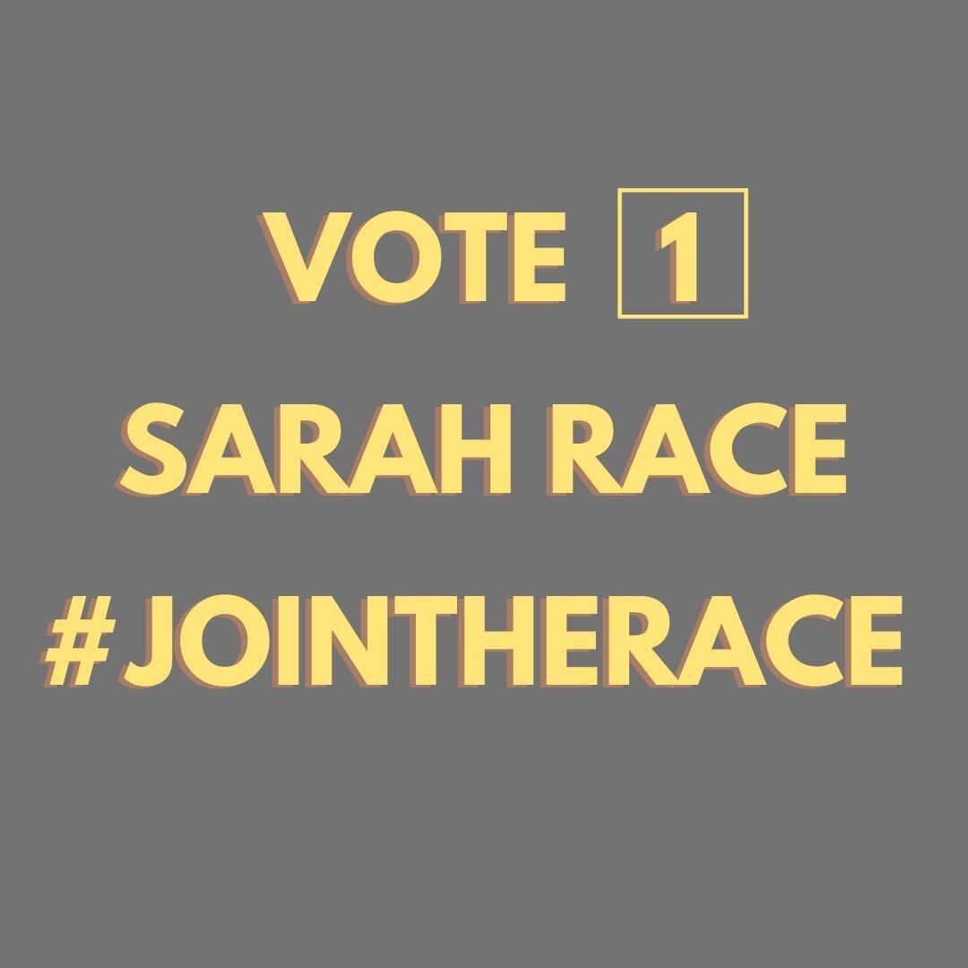 Sometimes the simplest messages are the best. Vote 1 Sarah Race #JoinTheRace #Vote1SarahRace #Tootgarook #Rye #Blairgowrie #Sorrento #Portsea