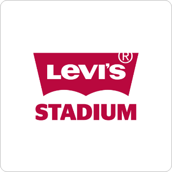 Levi's Stadium logo with Levi's brand name and stadium in bold letters.