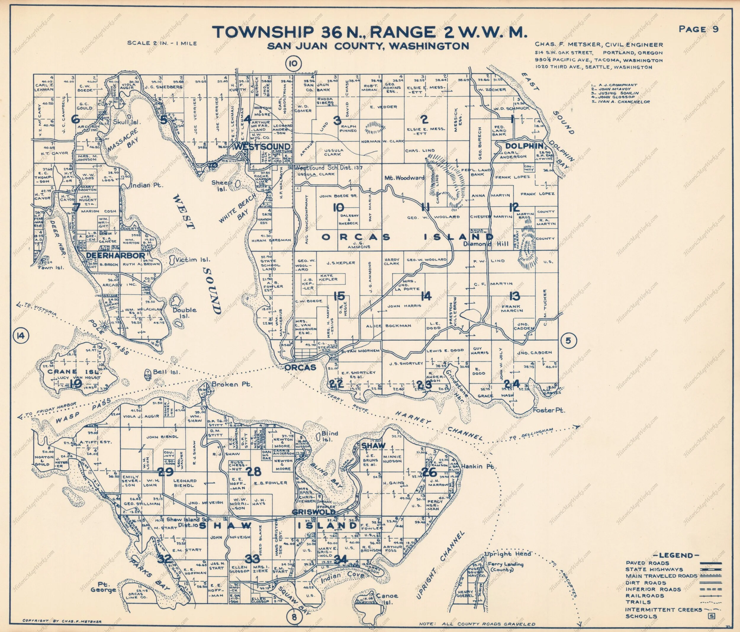 SHAW ISLAND 1933 NORTH