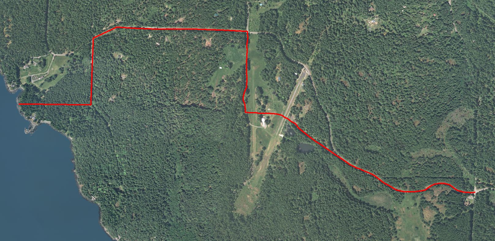 LOCATION OF NECK POINT ROAD 1916