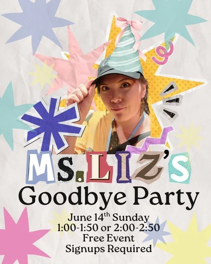 As many of you know, Ms. Liz will be moving back home to Maryland, and her last day with us will be June 20th.

Ms. Liz has been part of our MTC ʻohana for almost a year, and so many of our keiki have learned, grown, laughed, and created special memo