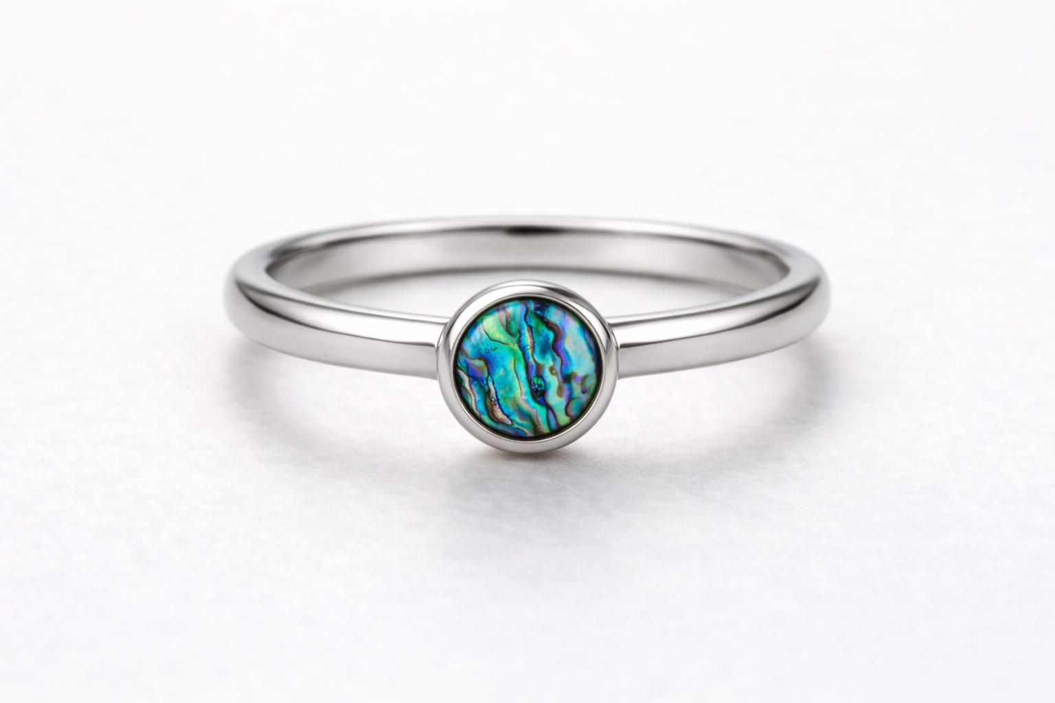 Paua Abalone ring– UKB – MADE TO ORDER