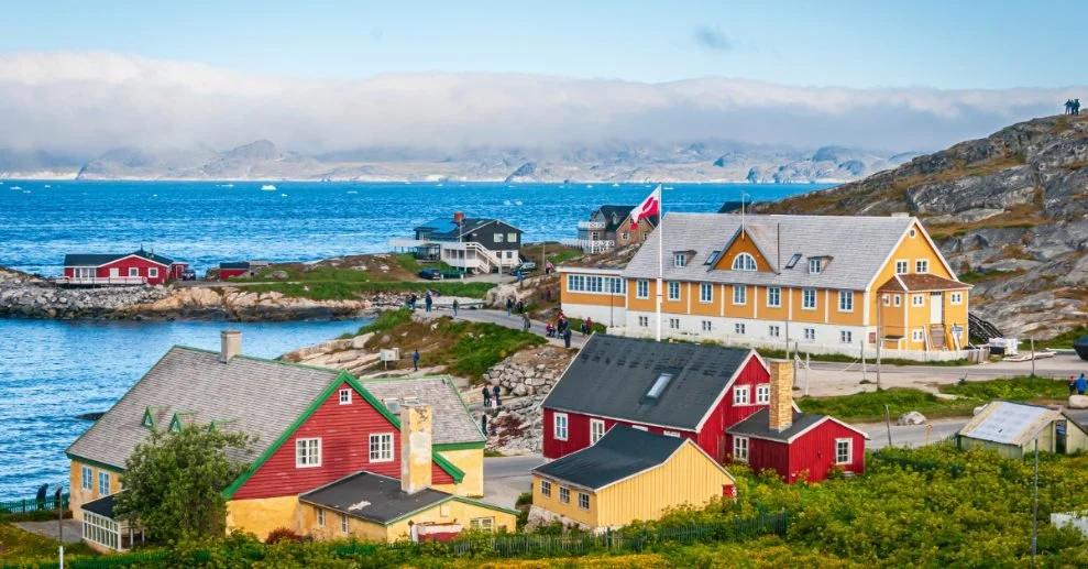 View of Nuuk, Greenland’s capital, highlighting the city and surrounding Arctic environment. Credit: Photo by KenWiedemann on iStock