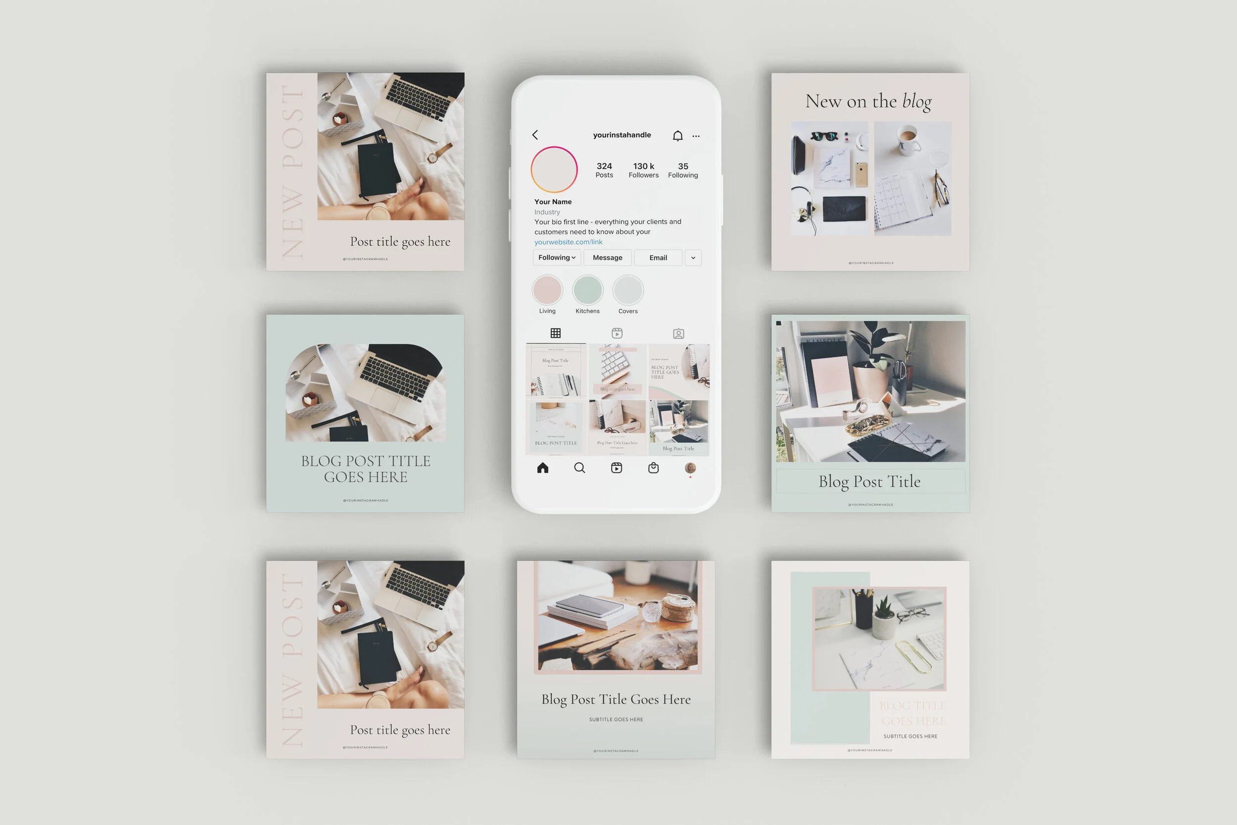 Ultimate Instagram Template Pack Bundle — Amado Branding