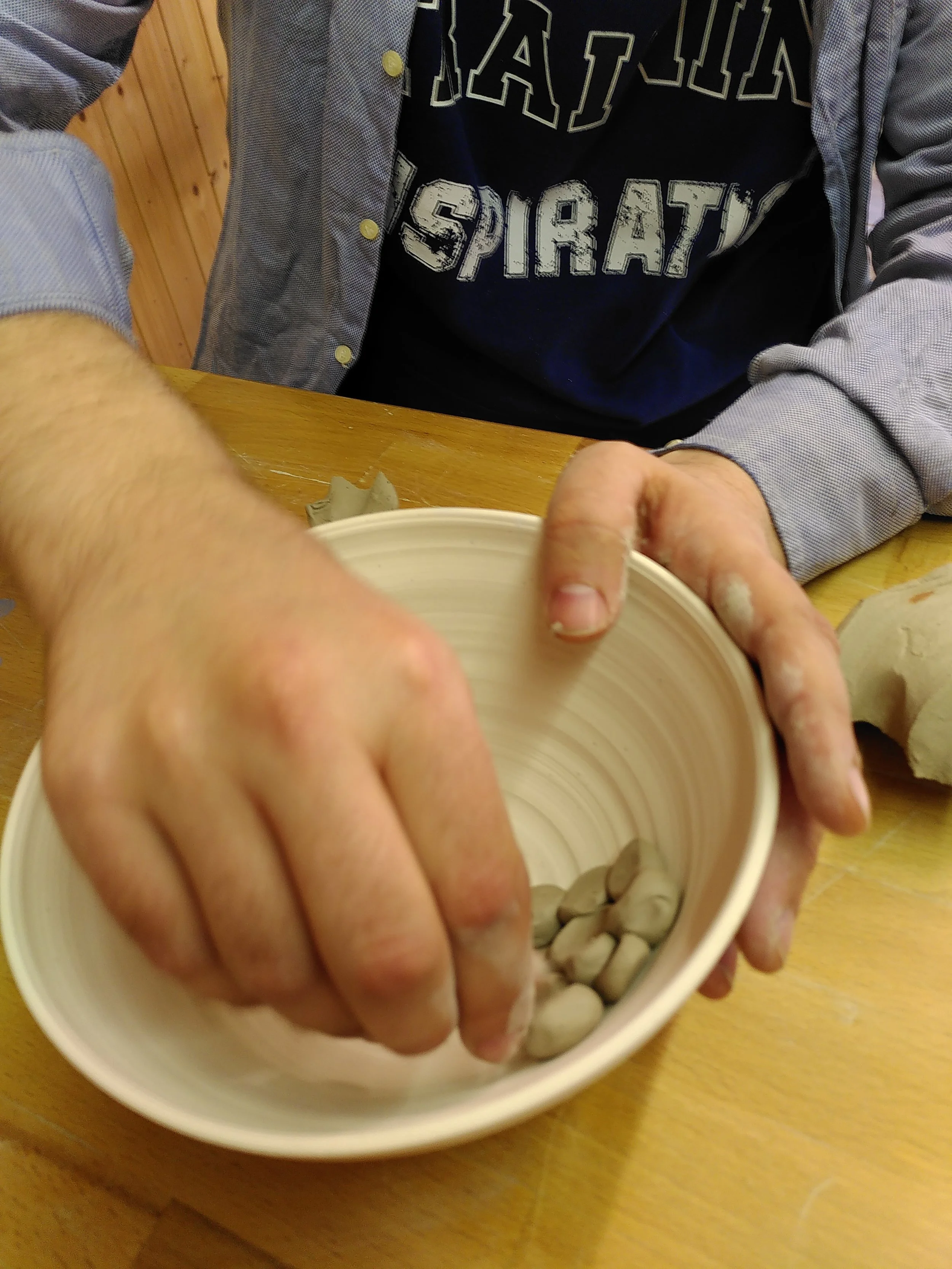 organisation des boules d'argile 