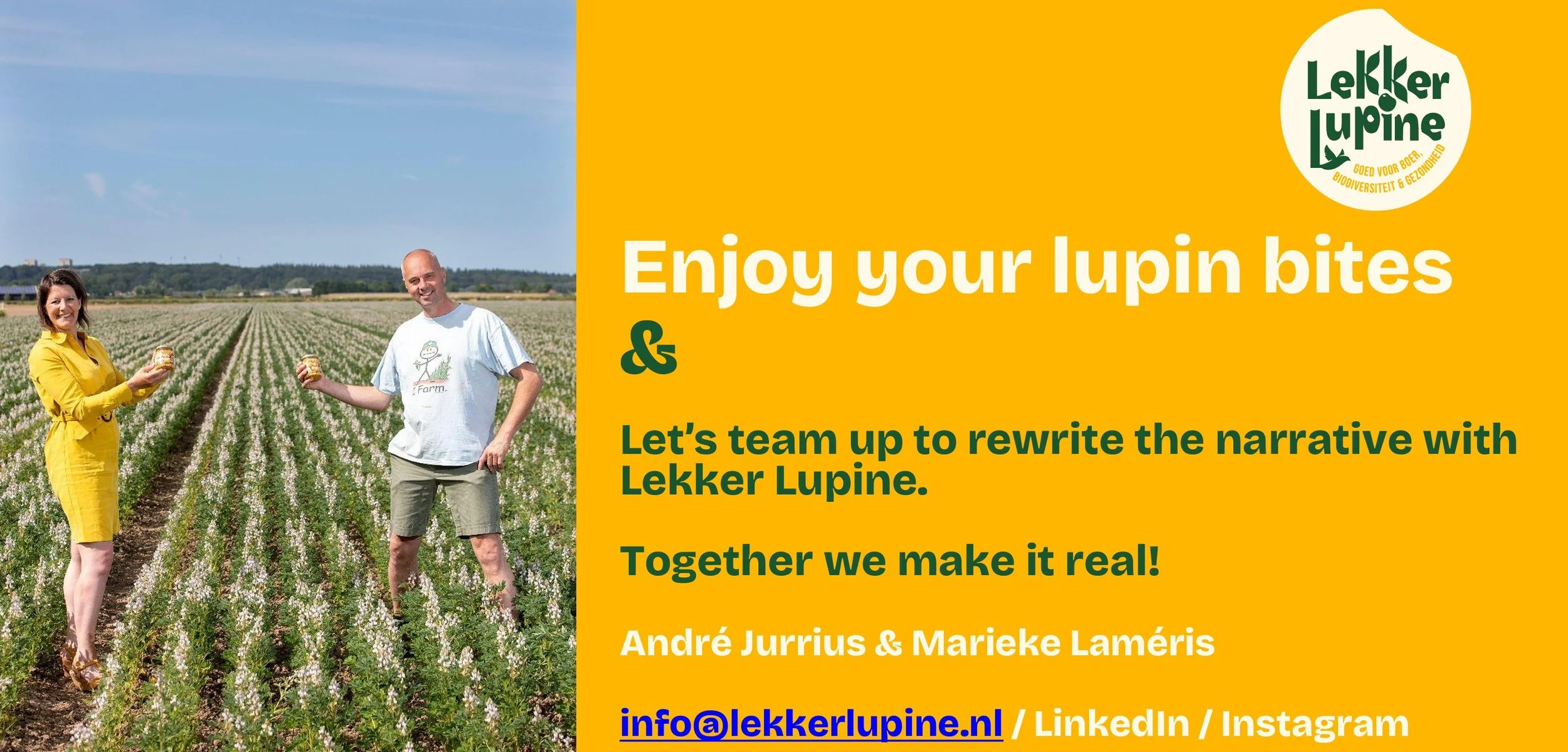 Lupin snacks for TEDxWageningen University